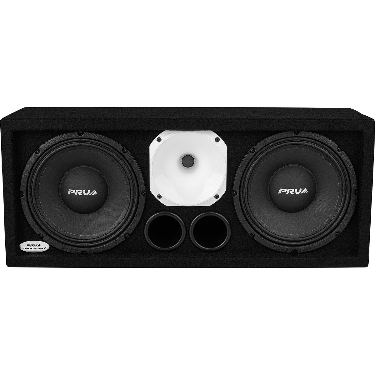 PRV Audio 210290 White Dual 10" Loaded FullRange Chuchero Enclosure